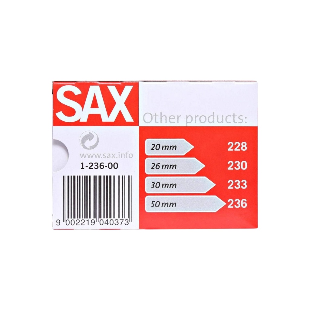 SAX - Paper Clip Metal 50mm - PKT/100 Pcs