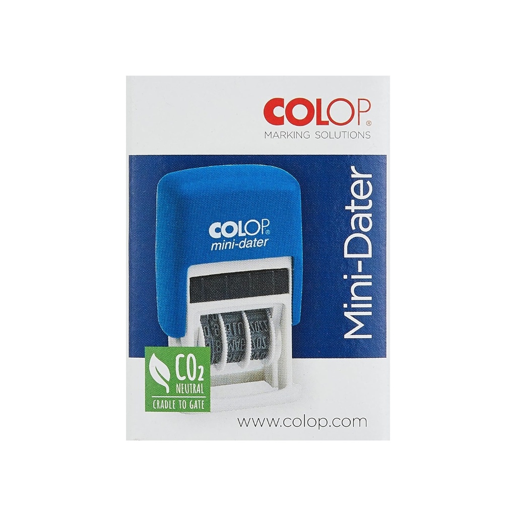 Colop mini dater 4mm with pad blue 