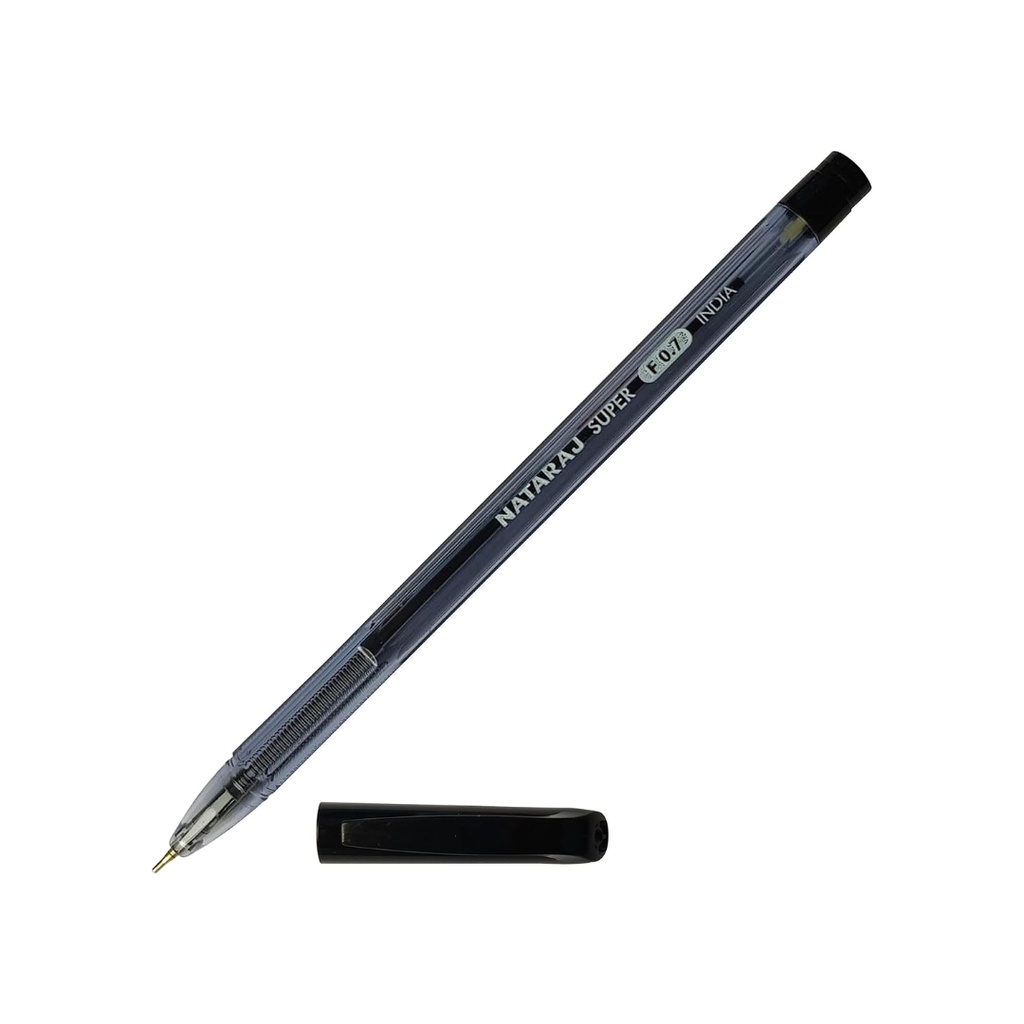 Nataraj Ball Pen Super Fine 0.7 Black Pen PEC
