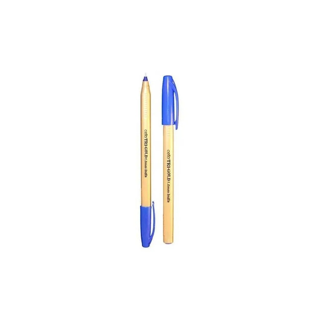 Cello - Tri-Gold Ballpoint Pen - Blue - 1 mm - 50pcs 