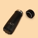 Puff Bottle Widemouth Matte Black 500ML