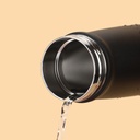 Puff Bottle Widemouth Matte Black 500ML