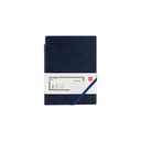 Deli-Lether Cover Notebook A5-96SH 80G Blue 