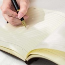 Deli-Lether Cover Notebook A5-96SH 80G Blue 