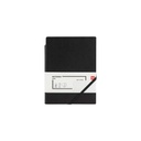 Deli - Leather Cover Notebook A5-96SH 80G Black