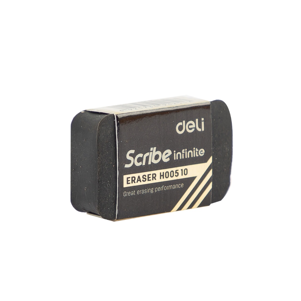 Deli - Eraser Black 35×21×10mm 1 Ps
