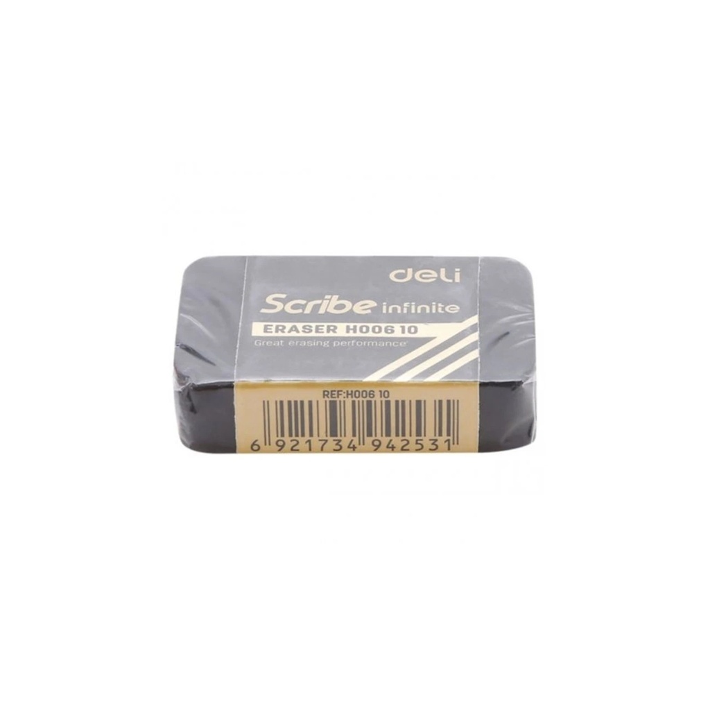 Deli - Eraser Black 46 x 30 x 11mm 1 PES
