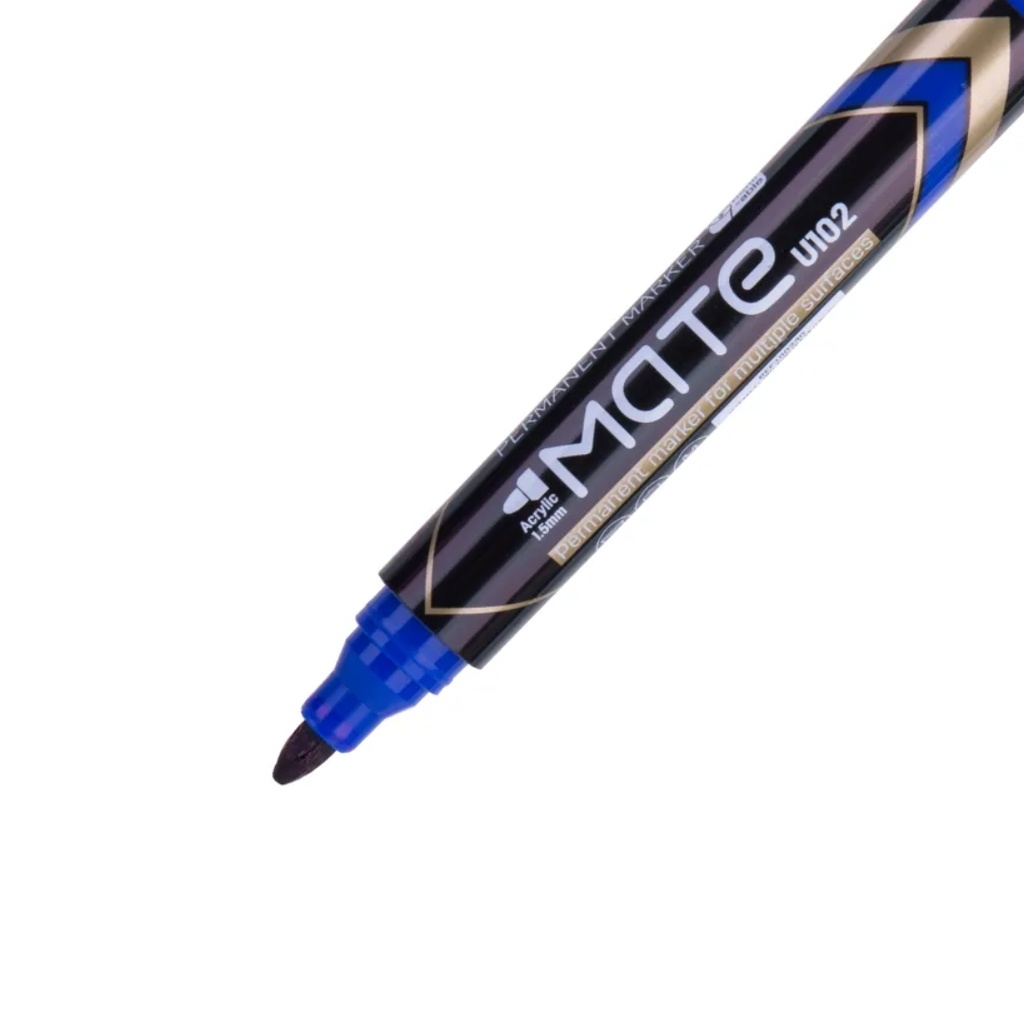 DELI - Mate Permanent Marker Pen - Blue U10230 1pk/12 pcs