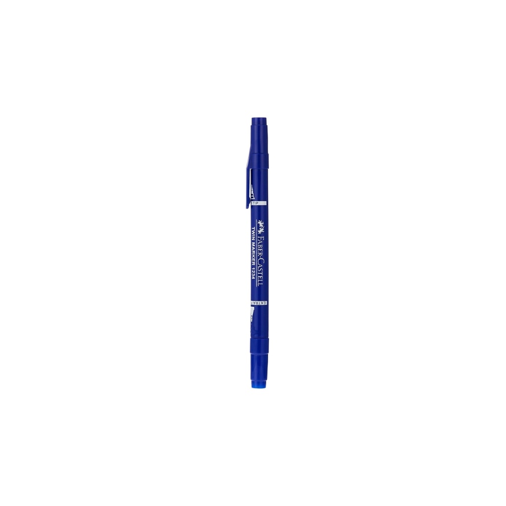 Faber Castell - Permanent Twin Marker 1234 Blue 1pcs
