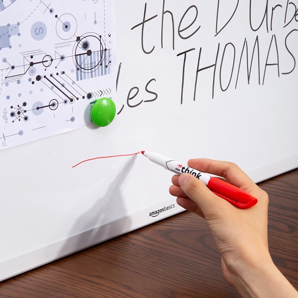 Deli-EU00640 Whiteboard Marker, Red 1-1.5mm 1pack/12pcs