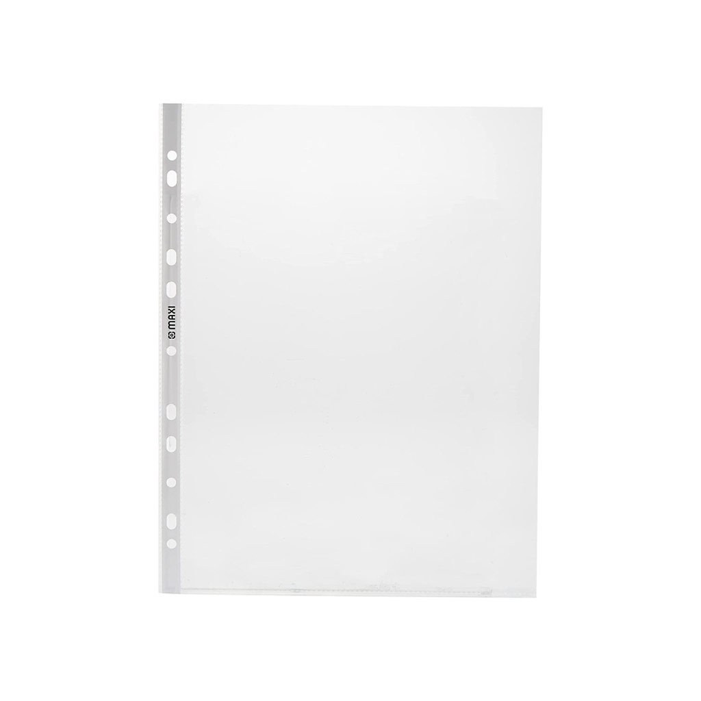Maxi SHEET PROTECTOR A4 60 MICRON POLY BAG OF 100PC,