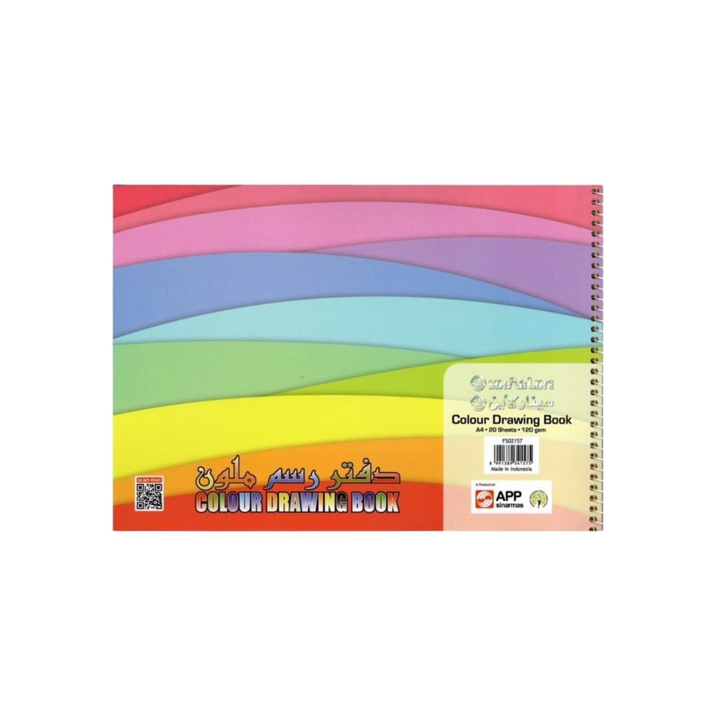 Colors Drawing Book A4 20sht Sinarline 120gsm FS02157