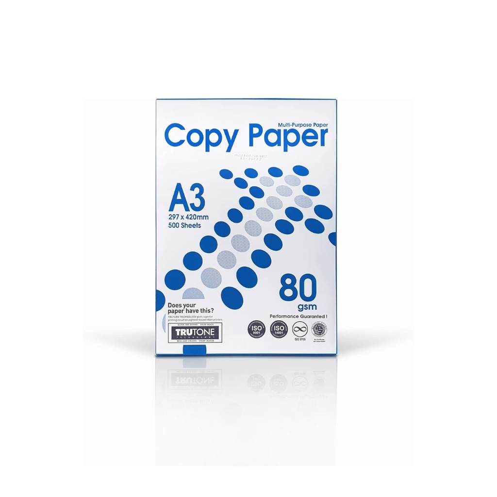 Copy Paper A3 size 80 gsm 500 sheets, 1 pack