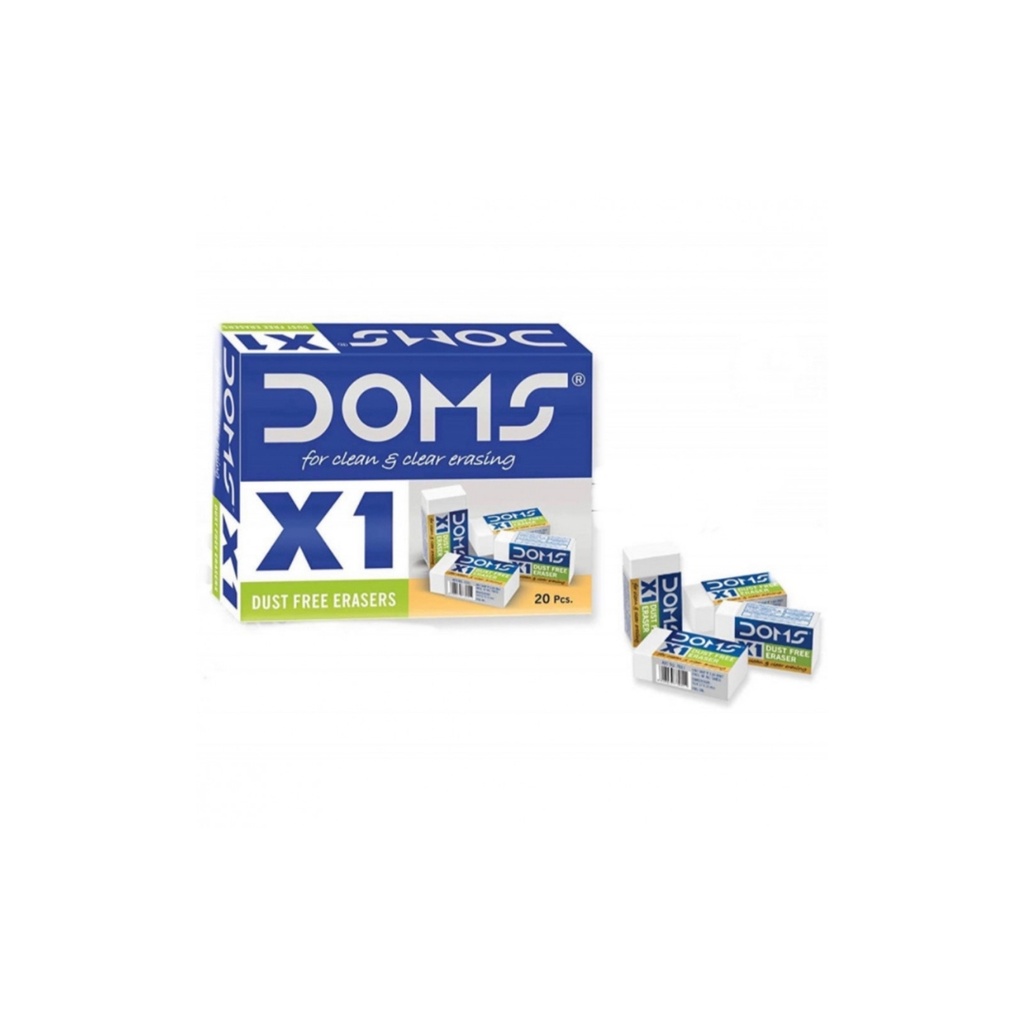 DOMS ERASER EXTRA LONG BOX 20PCS No.7014