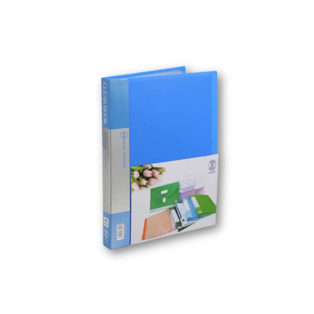 SADAF - File CLEAR BOOK A4 40 Pocket