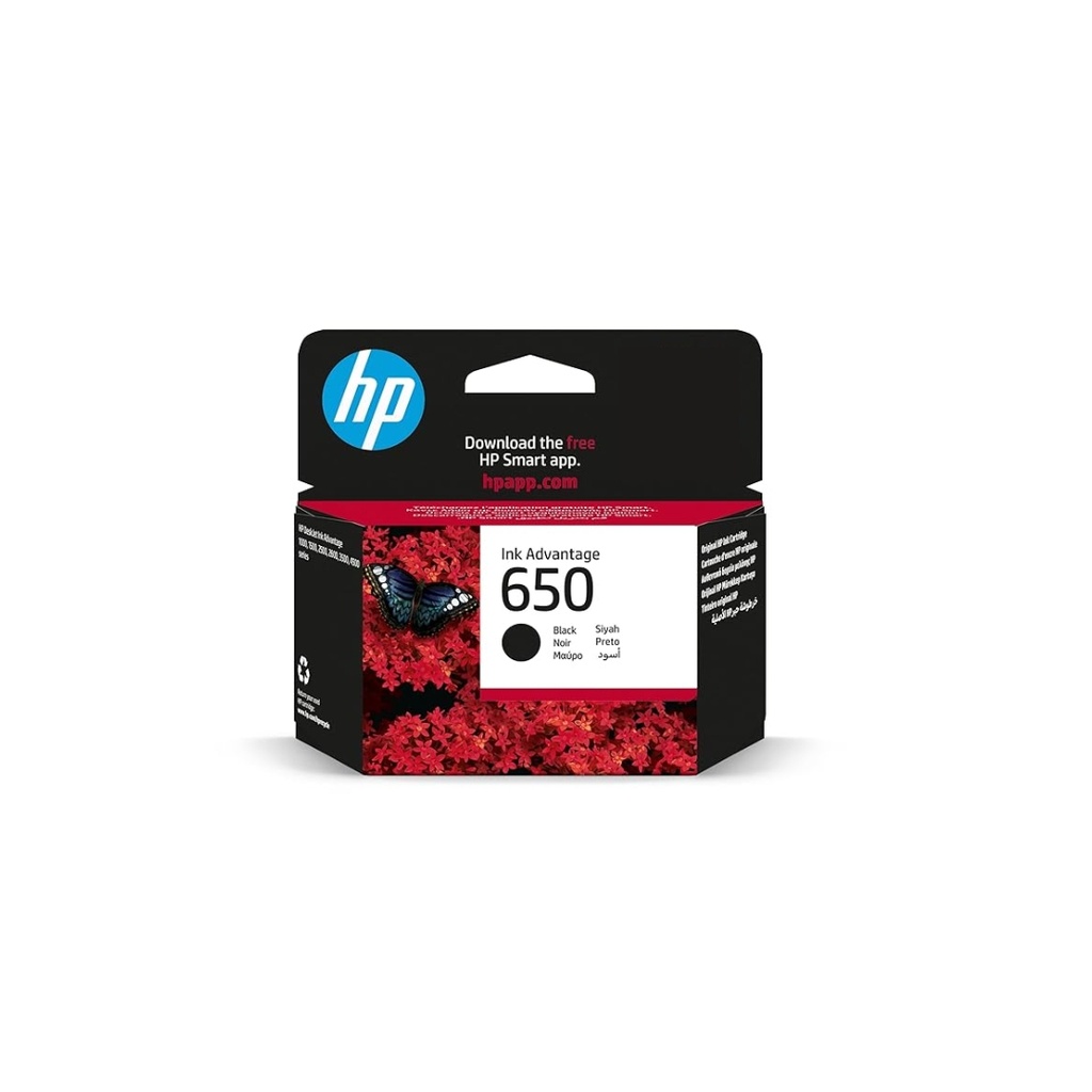 HP 650 Black Cartridge Ink