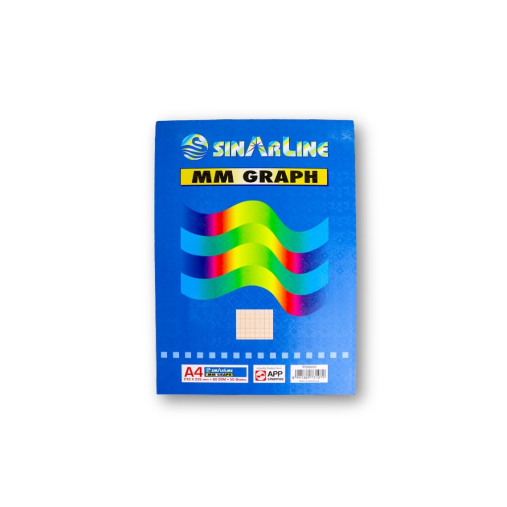 Sinarline - MM Graph A4 - 50sh 210x295