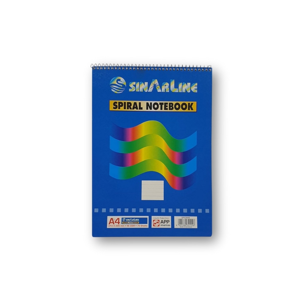 SINARLINE - Spiral Top Notebook A4 210x295mm 70SH SP03846