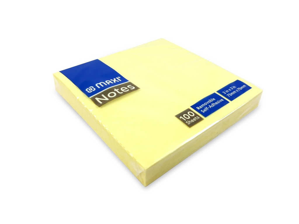 Sticky Notes Maxi 75x75mm yellow