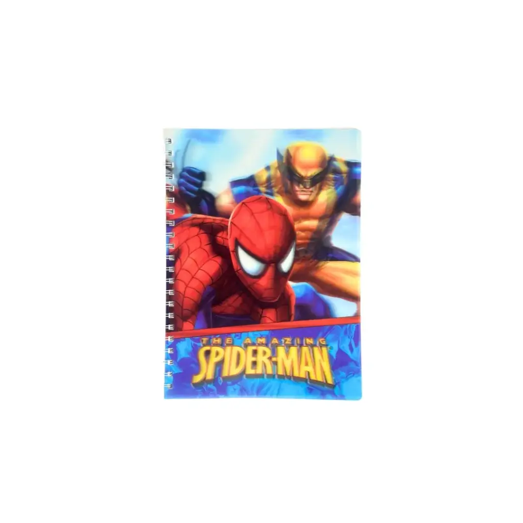 Spiderman Single Line 3D cover NoteBook