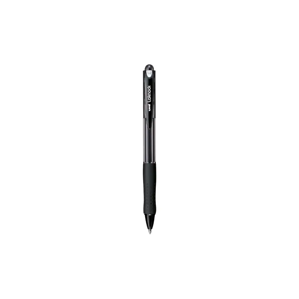 Uni Laknock Black Ball Pen 1.0mm
