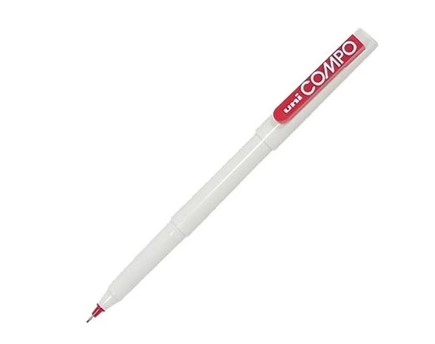 Uni COMPO Red pen