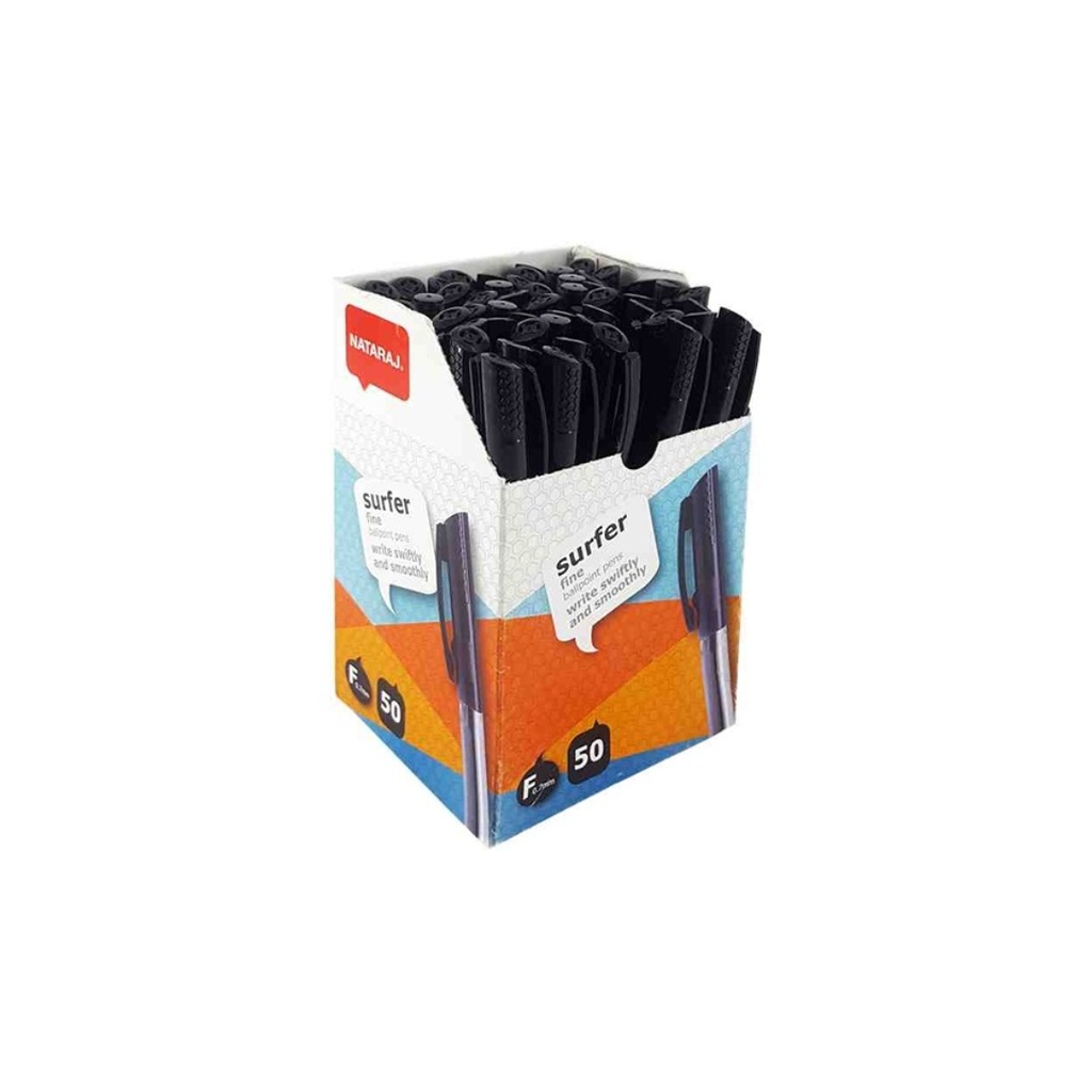 Nataraj Ball Pen Super Fine 0.7 Black 50pec,BOX