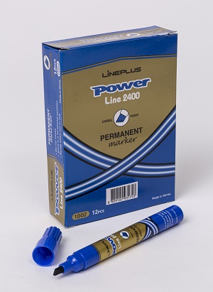 Lineplus Power Pen 2400 Permanent Marker Blue Box