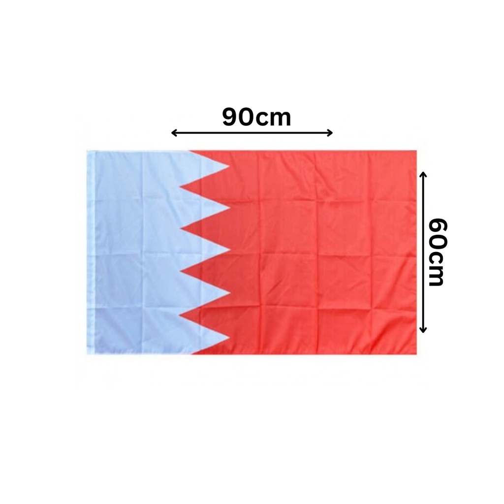 Bahrain National Flag Big 90x60cm Fabric