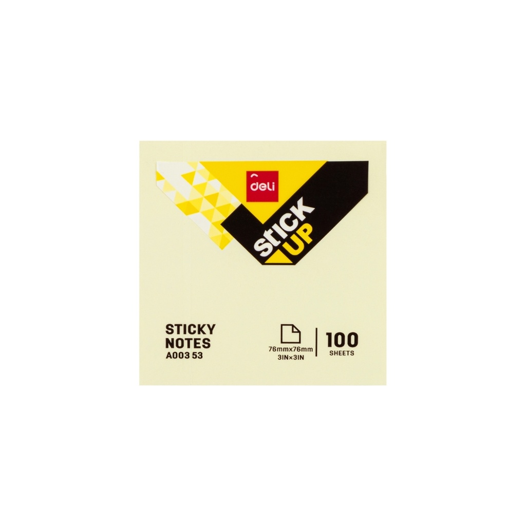 Deli-EA00353 Sticky Notes, 3X3 inches, 100sh
