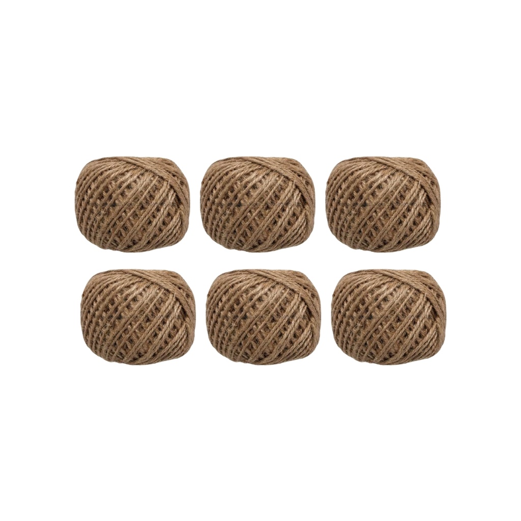 Jute Twine Rope 6 pcs of set 