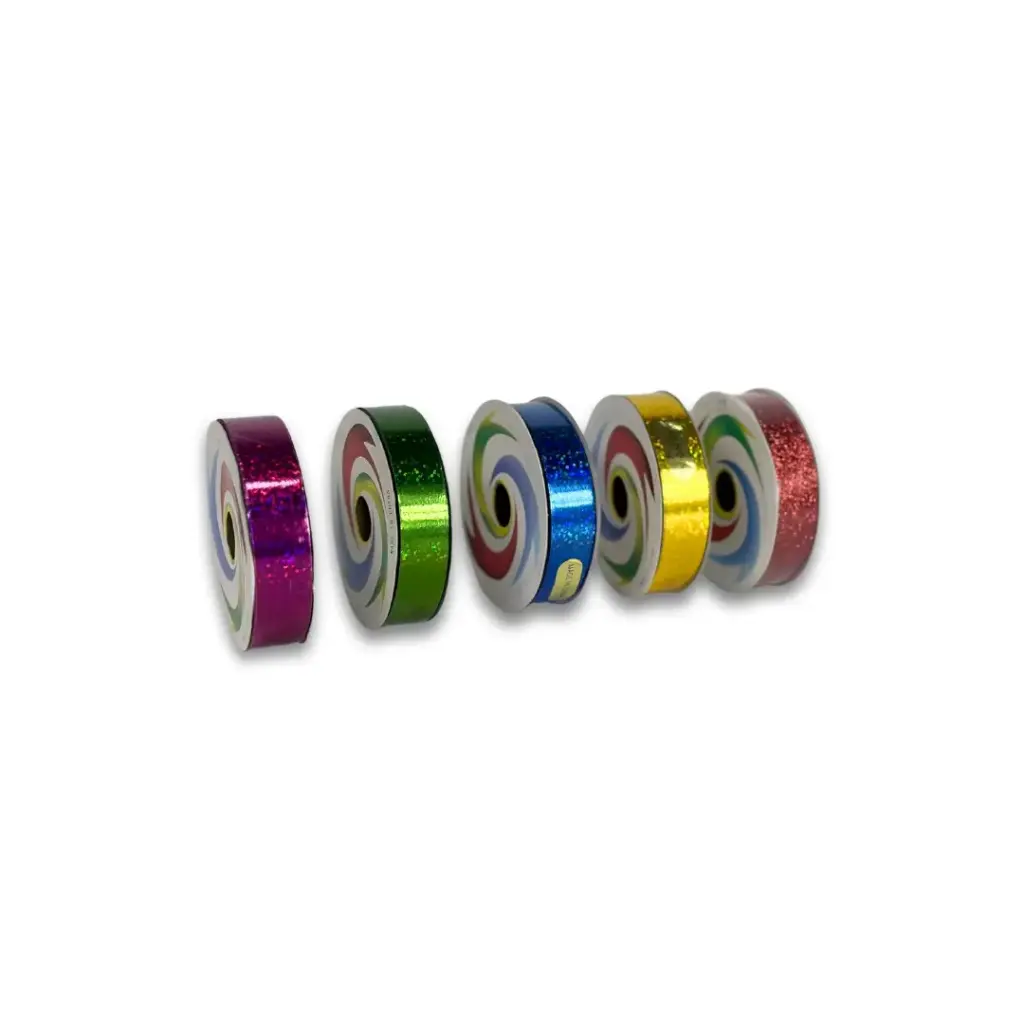 Nylon Ribbon Glittery Color