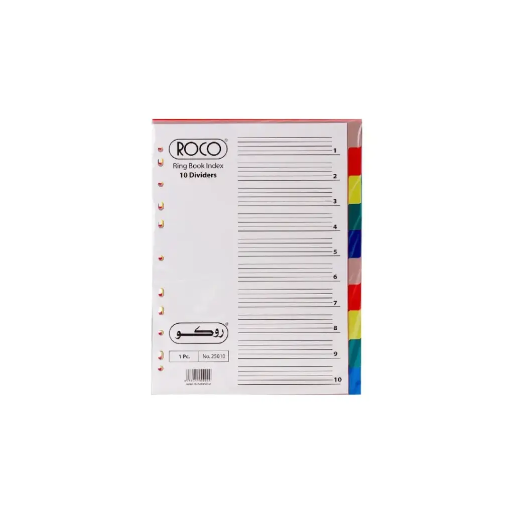 ROCO Ring Book Index 10 Dividers A4