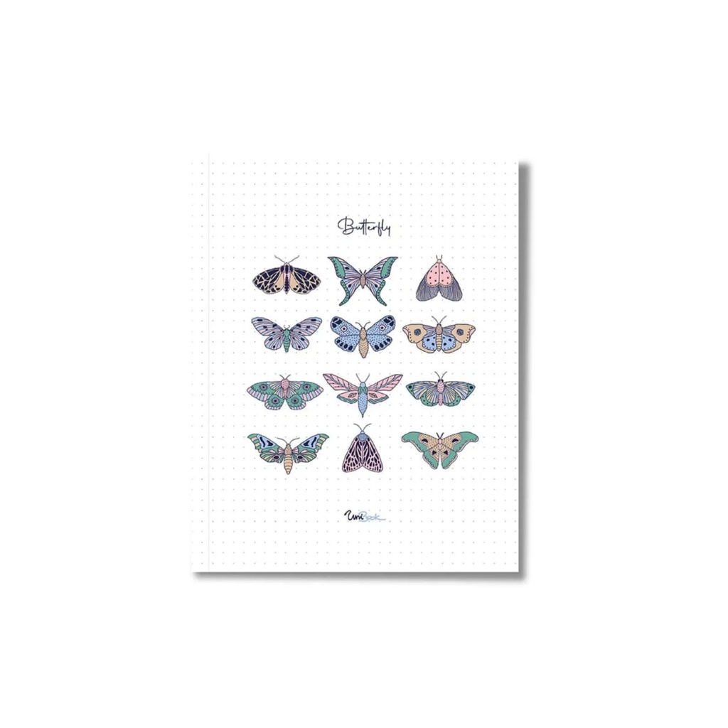 UniBook Notebook Flexi one line 60 sheet 9X7 Butterfly 