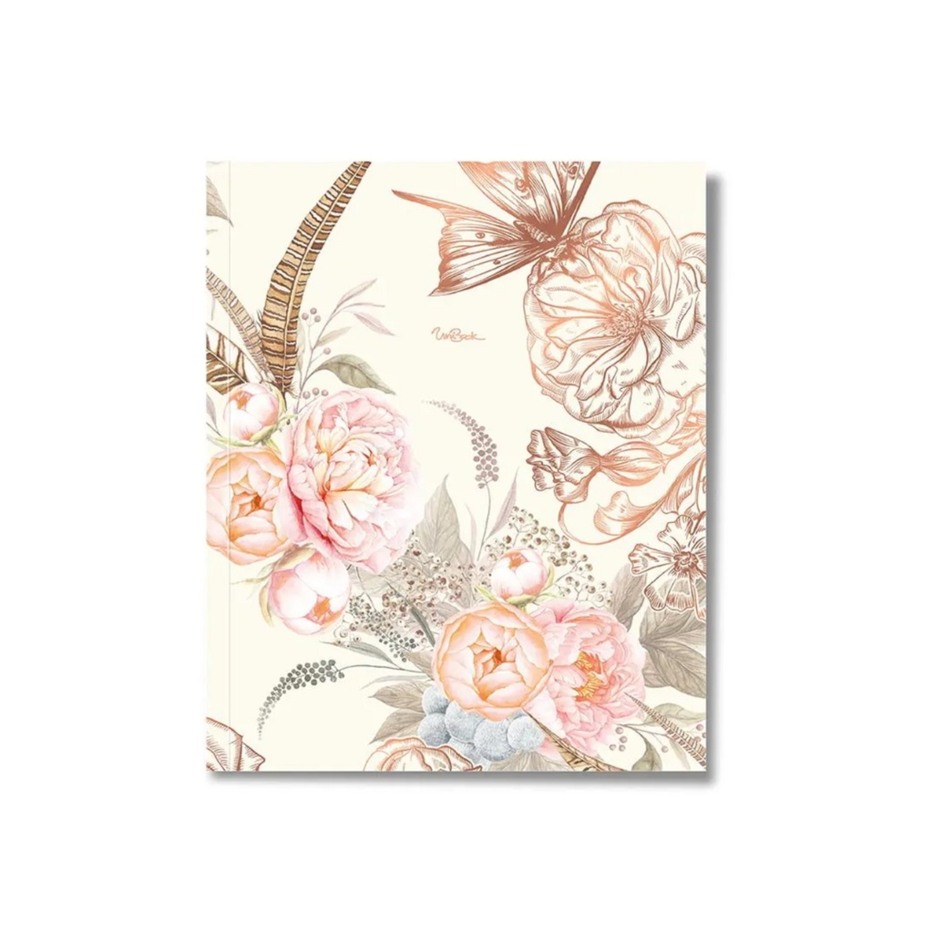 UniBook Notebook Flexi one line 60 sheet 10X8 Roses 