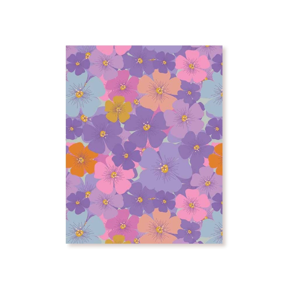 UniBook - Notebook Flexi Single Line 100sh  9X7 Flower