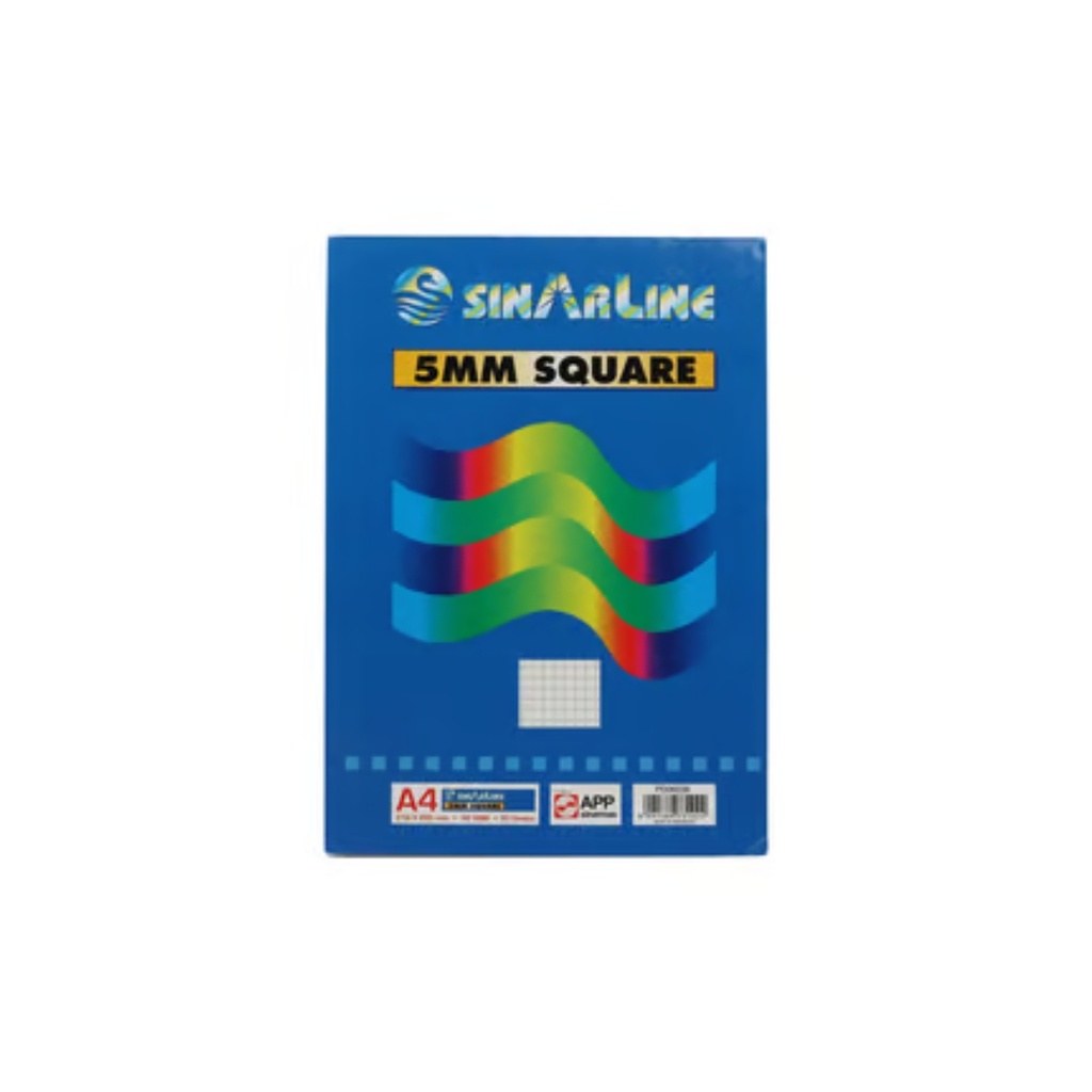 SinarLine 5MM Square Pad A4 70 Sheets