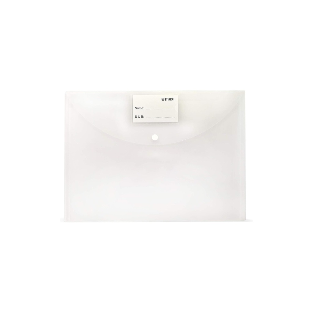 MAXI F/S CLEAR BAG 300 MICRON WHITE