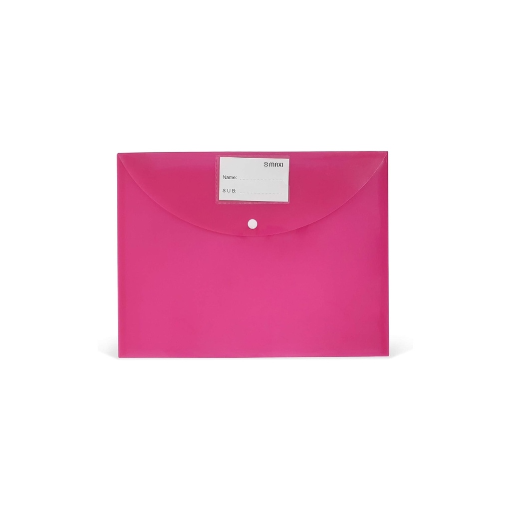 MAXI F/S CLEAR BAG 300 MICRON PINK