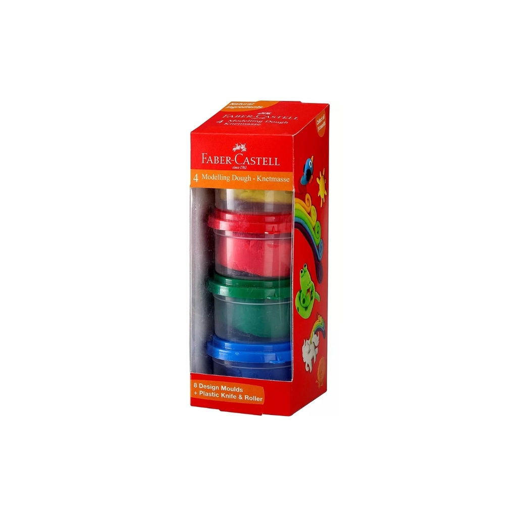 Faber-Castell Pack of 4 Sets Assorted Modelling Dough