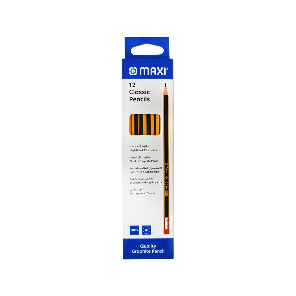 Maxi classic pencils 12pc HB=2