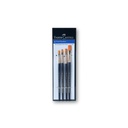 Faber Castell 4 Flat Paint Brushes