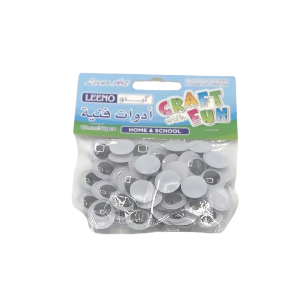 Leeno Craft Eyes 15mm 50Pc