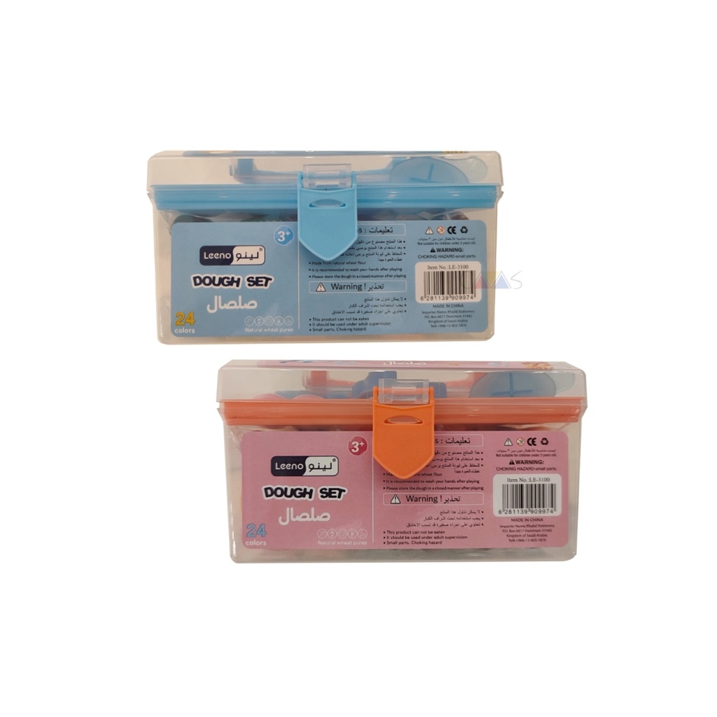 Leeno Clay Set 24Colour 6Moulds 15g