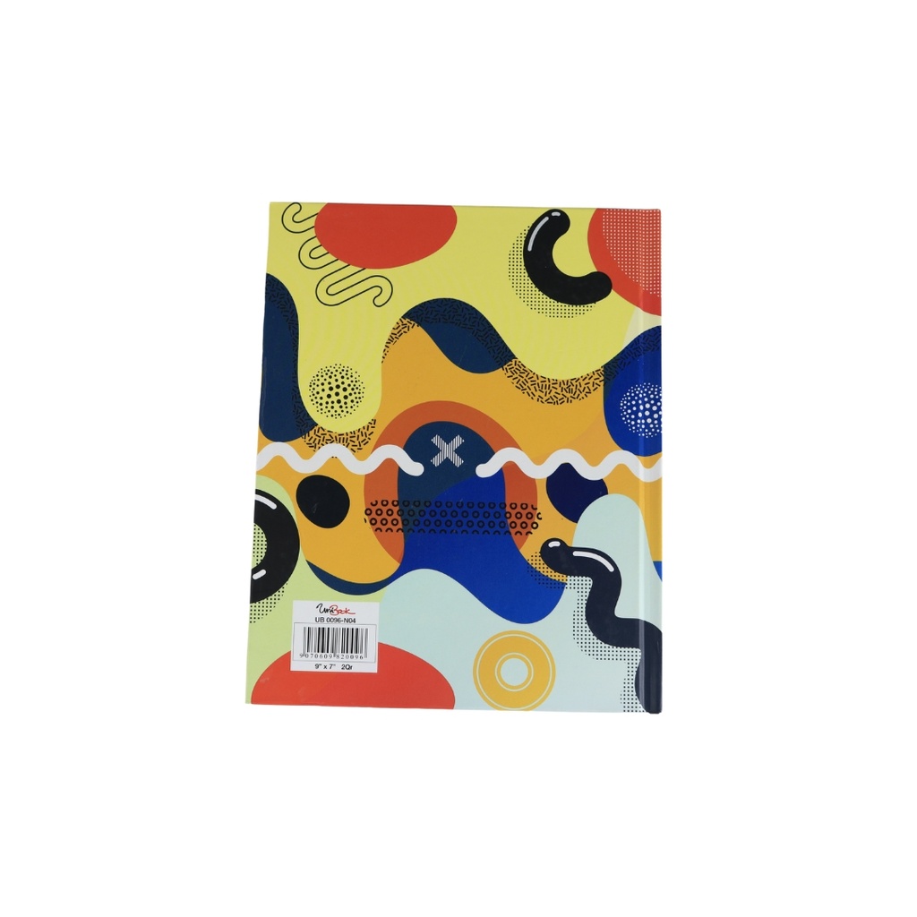 UniBook - NoteBook 9x7inch 100Sh 1Line Hard cover