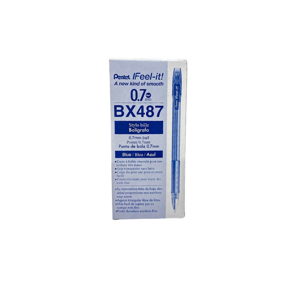 Pentel Ballpoint pen Feel-It 0.7 mm blue, 12 pc of pack
