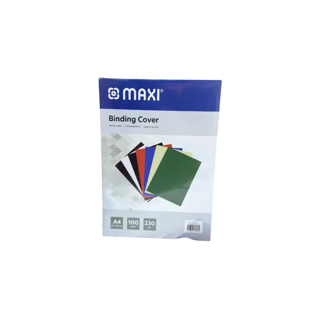 Maxi Embossed Banding Cover A4, 100pcs, 230GSM Red