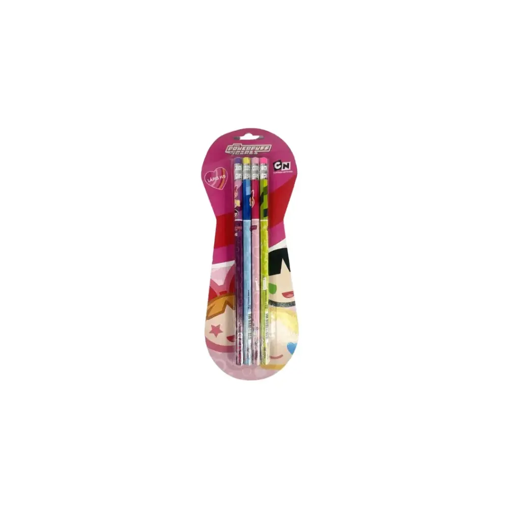 Powerpuff Girls Lead Pencils 4Pc