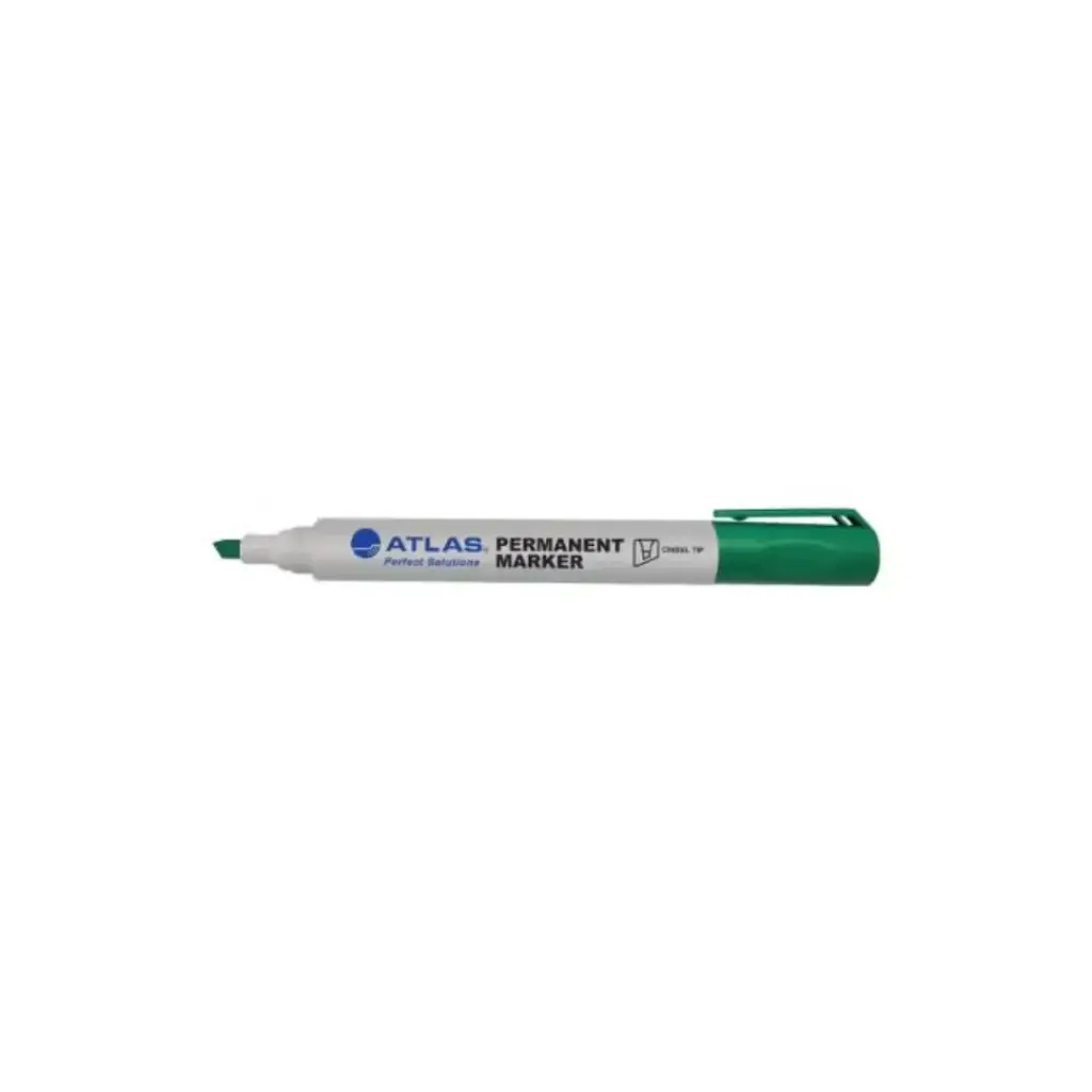 Atlas Permanent Marker Chisel Green 1 pc