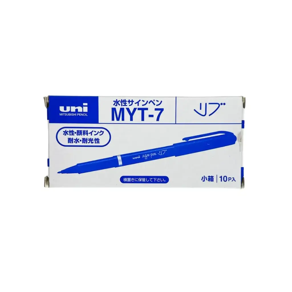 Mitsubishi Uni Sign Pen 0.7mm Blue box=10